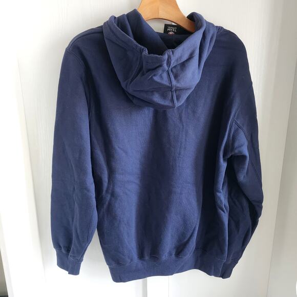 NFL Team Apparel New England Patriots Navy Logo Hoodie Sweatshirt Size Small - Picture 6 of 6